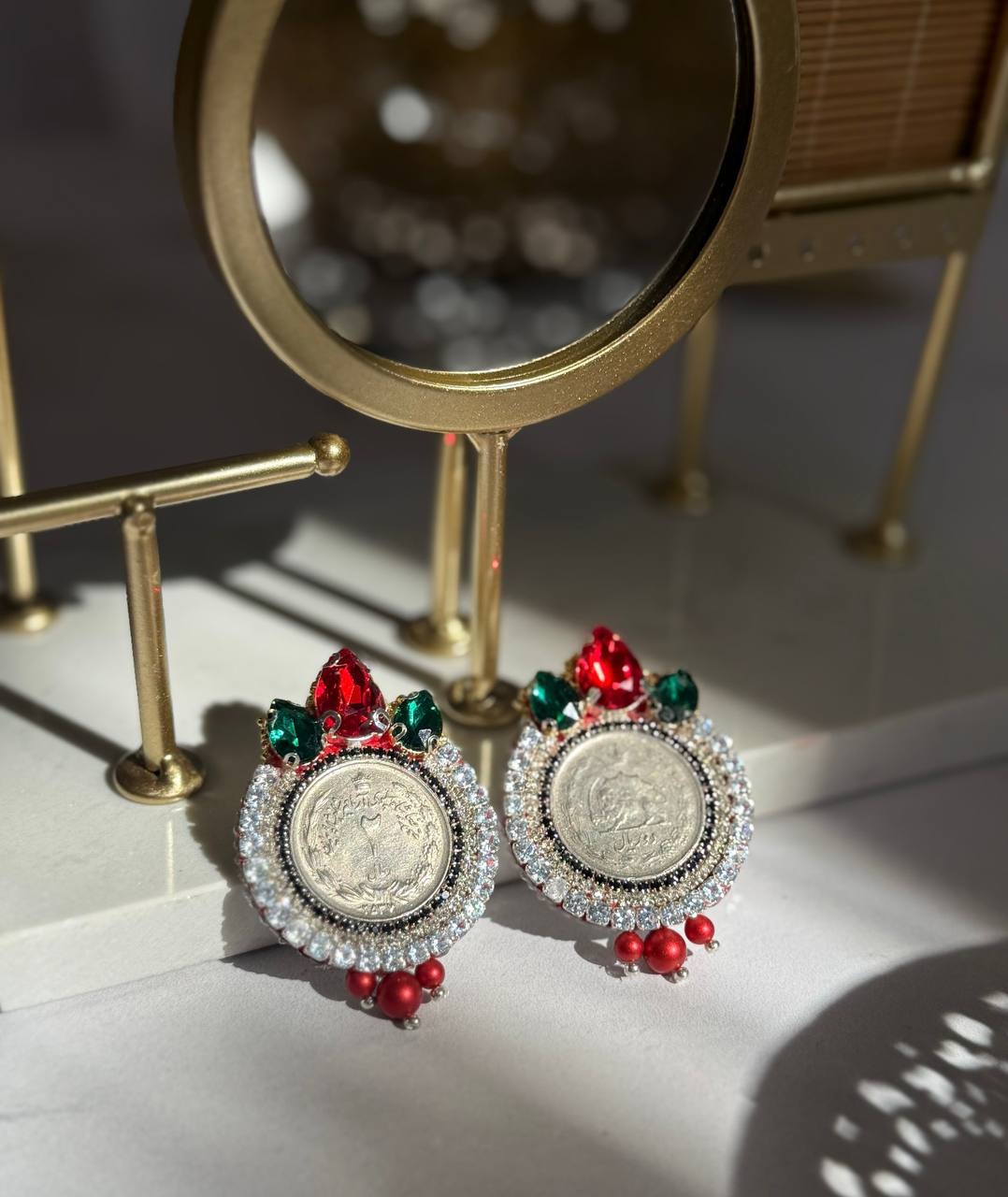 گوشواره های جواهردوزی